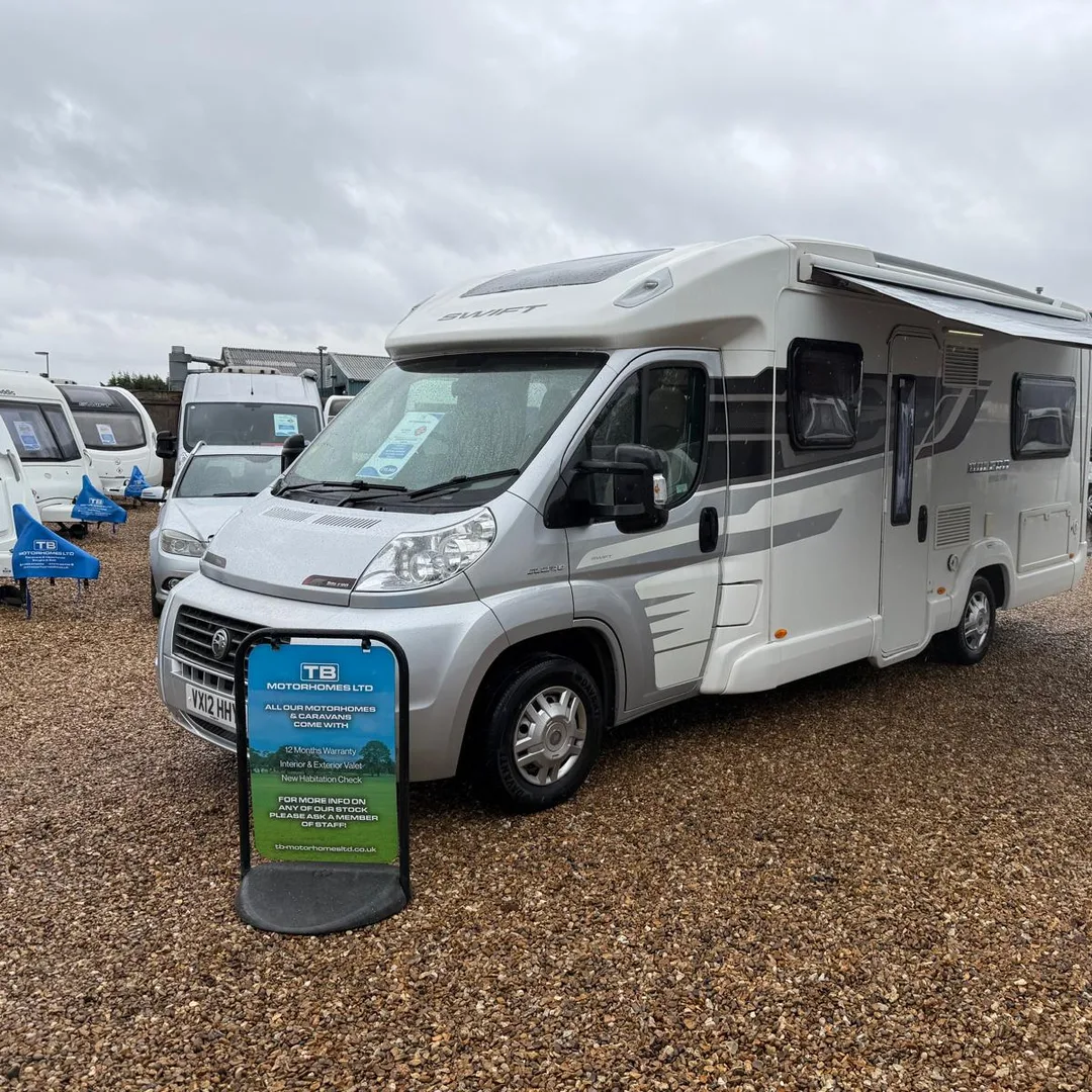 Caravans and motorhomes at TB Motorhomes Ltd, Melbourne, Derbyshire