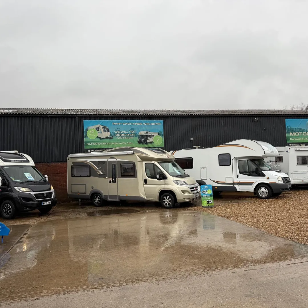 Caravans and motorhomes at TB Motorhomes Ltd, Melbourne, Derbyshire
