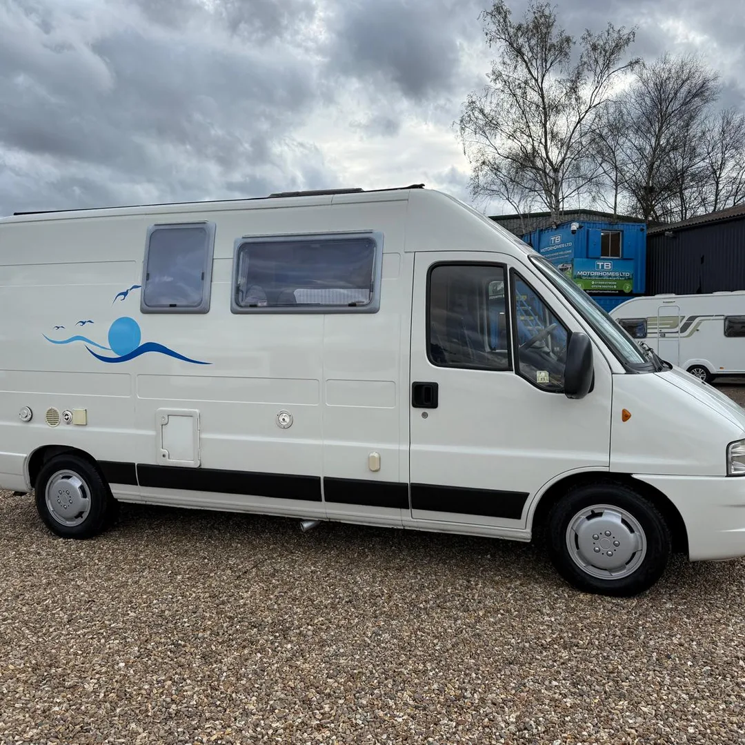 Caravans and motorhomes at TB Motorhomes Ltd, Melbourne, Derbyshire
